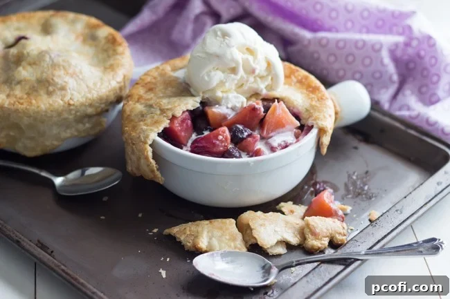 Best Peach Blueberry Pot Pies | Simple Summer Recipe