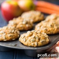Best Morning Glory Muffins Recipe with oats and nuts on a plate