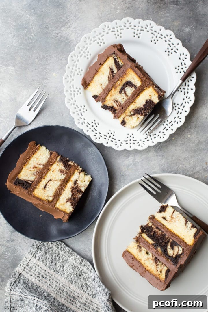 A collection of easy marble cake recipes, prepared and elegantly presented on various cake plates, showcasing its versatility and delicious appeal.