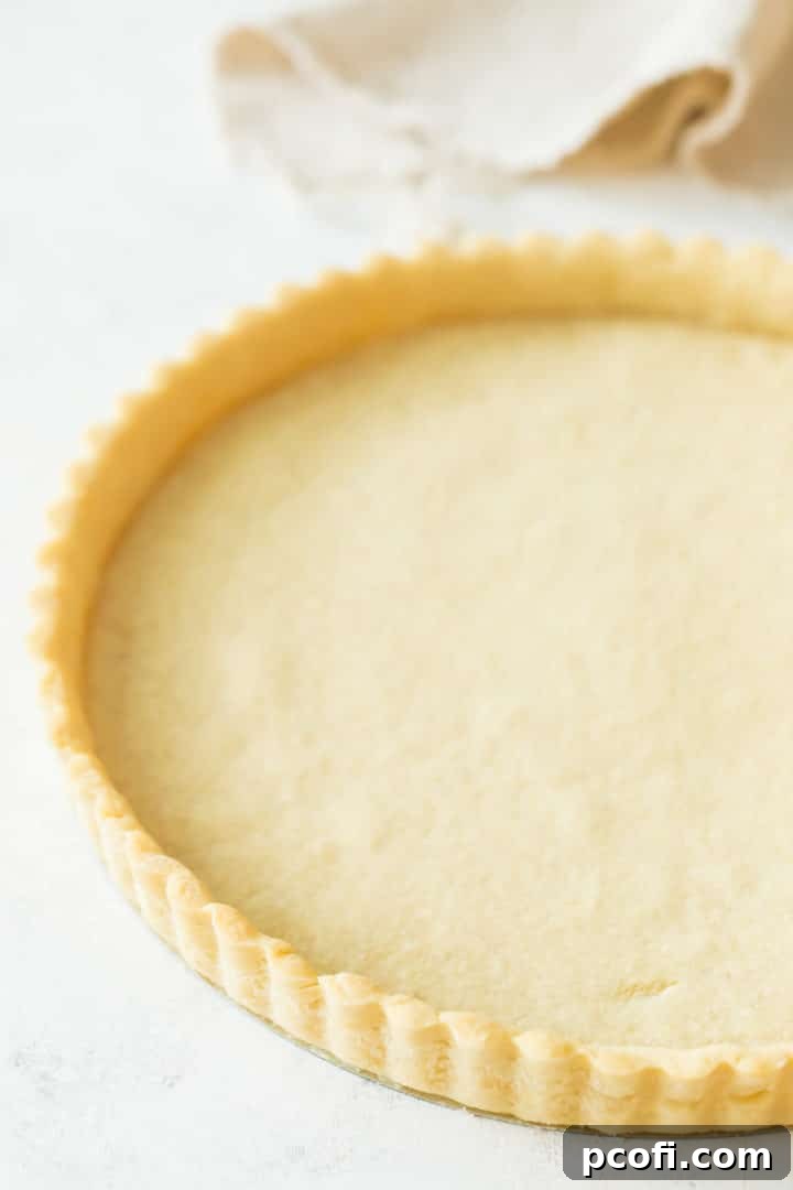 Basic Tart Crust Recipe - Golden and ready for filling.