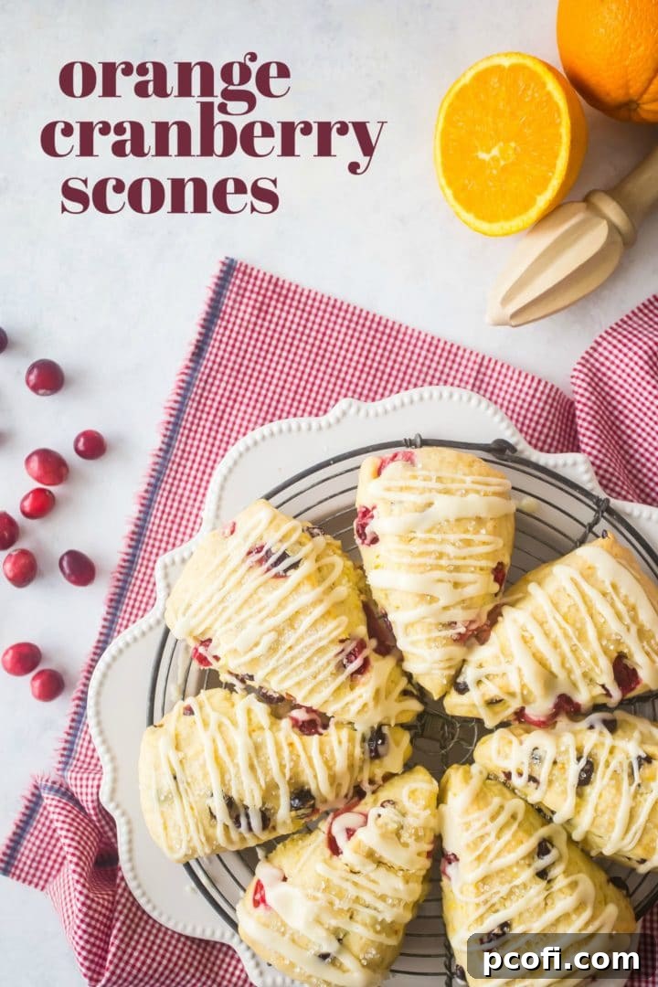 Moist Homemade Orange Cranberry Scones Recipe - A perfect quick bread