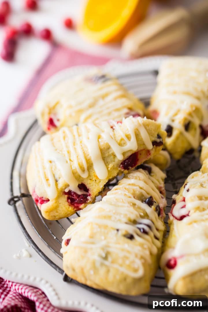 Orange Cranberry Scones - Better than Starbucks Recipe