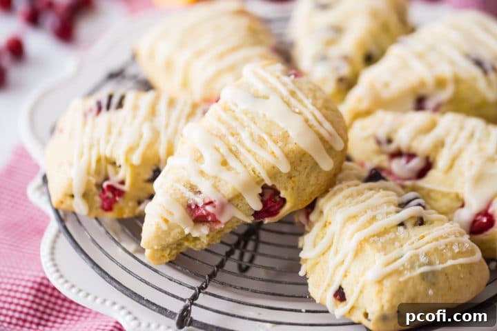Fresh Orange Cranberry Scones Recipe - Quick and easy breakfast