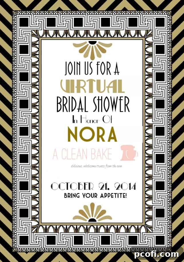 Nora's Virtual Bridal Shower: A gathering of friends and recipes to celebrate the bride-to-be, Nora from A Clean Bake.