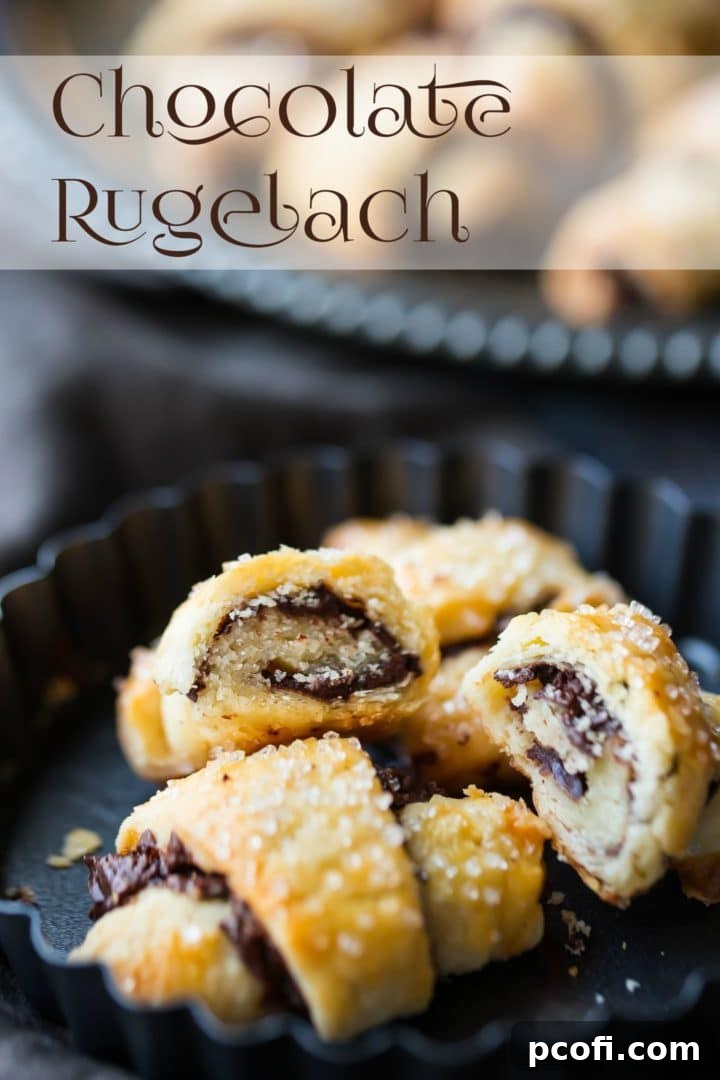 Decadent Cream Cheese Chocolate Rugelach