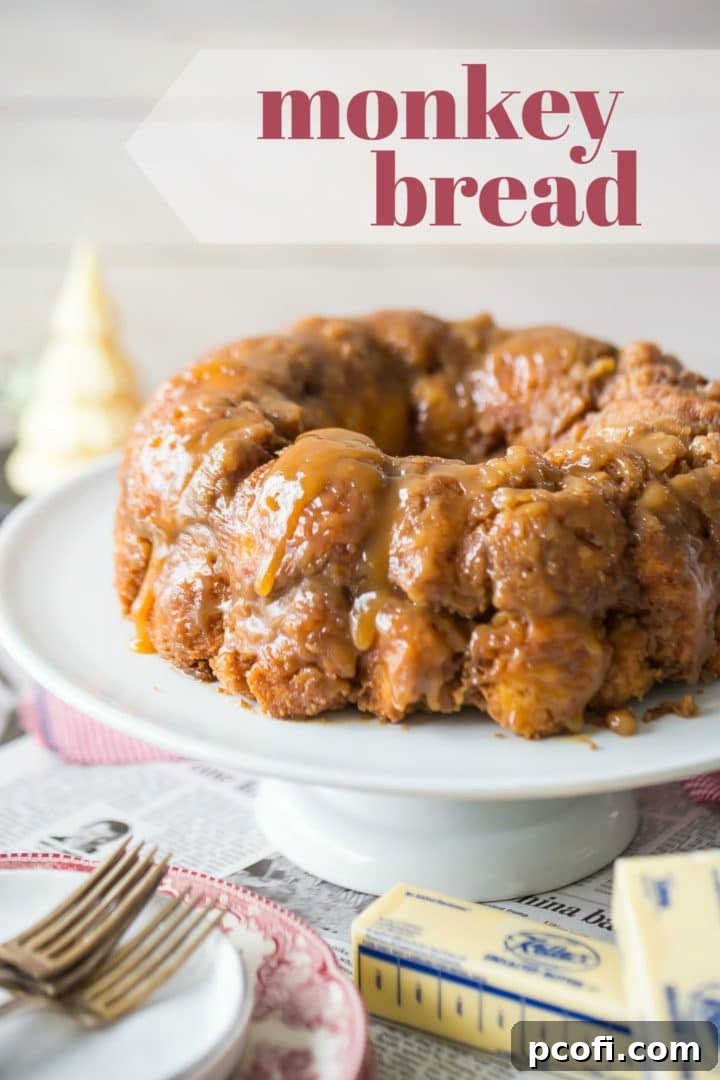 Monkey Bread from Scratch, showcasing its gooey texture