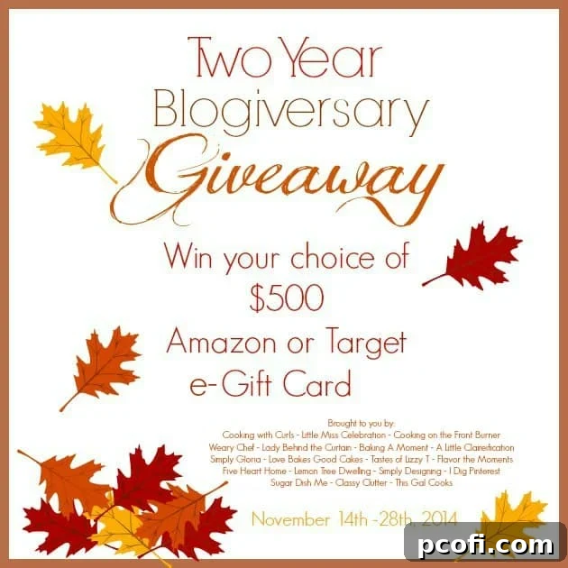 Enter to win a $500 Target or Amazon Gift Card