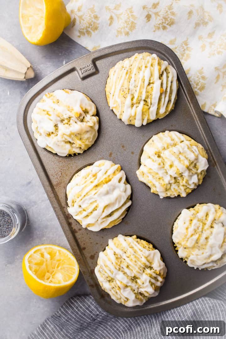 Lemon Poppy Seed Muffins From Scratch - Simple ingredients for a delightful outcome.