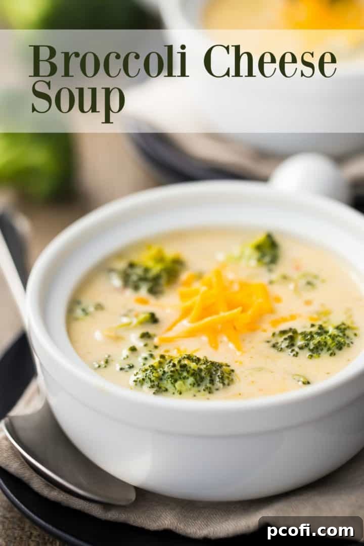 Easy Broccoli Cheese Soup Recipe - Quick stovetop method for a family favorite