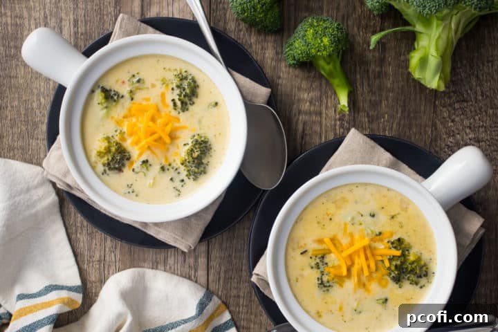 Crockpot Broccoli Cheese Soup Recipe - A quick and easy stovetop alternative