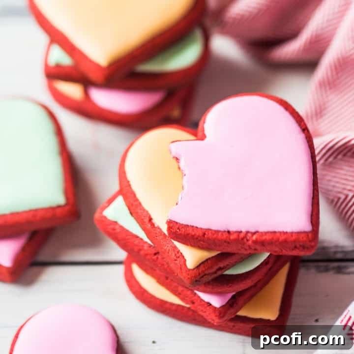 Best Red Velvet Sugar Cookies - soft, tender, and vibrant, perfect for any celebration with a hint of cocoa and cream cheese flavor.