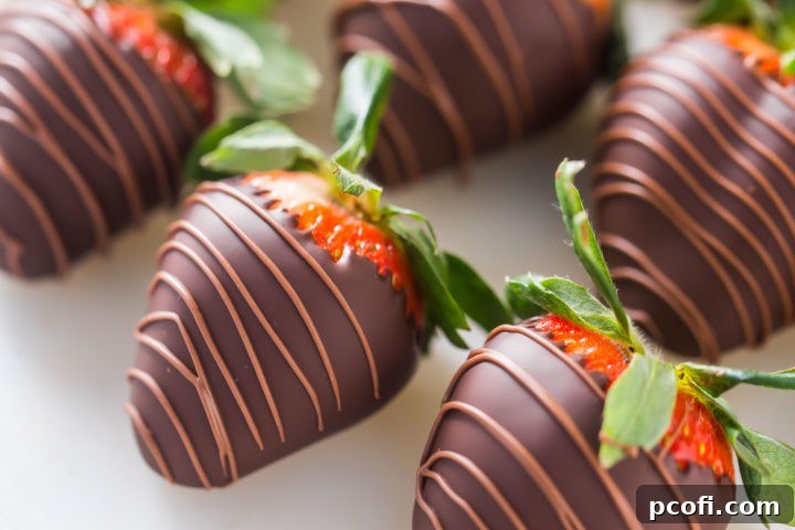 Best Chocolate Covered Strawberries Recipe on a platter