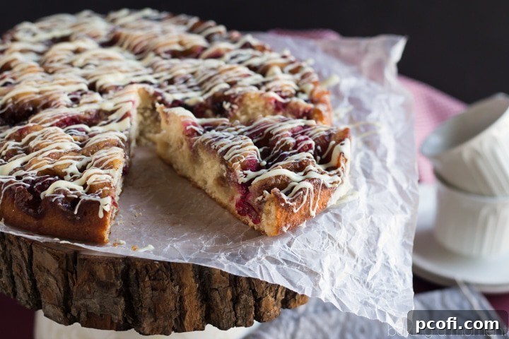 A vibrant display of various ingredients, including cranberries, cinnamon, and white chocolate, used to create the Cranberry Cinnamon Coffee Cake. Highlighting affordable, high-quality ingredients often found at Aldi for holiday baking.