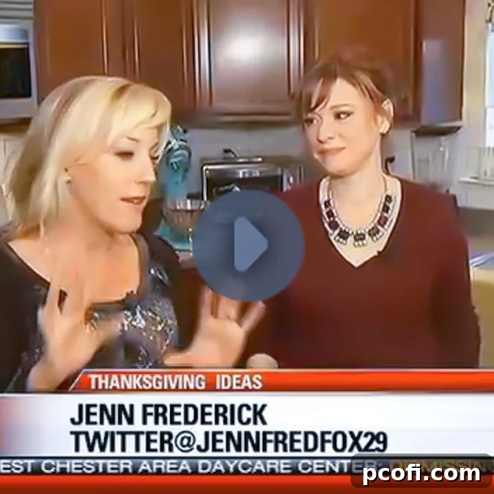 Our host on the Good Day show, presenting delightful Thanksgiving recipes and tips