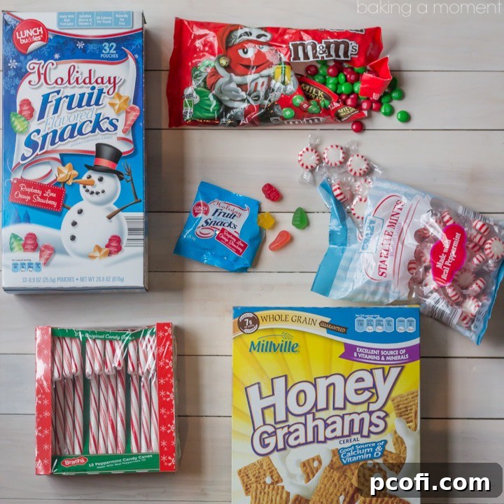 An array of budget-friendly holiday baking ingredients from Aldi, including fresh produce and pantry staples.