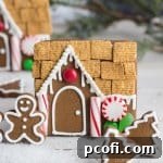 Perfectly baked gingerbread cookie with festive decoration.