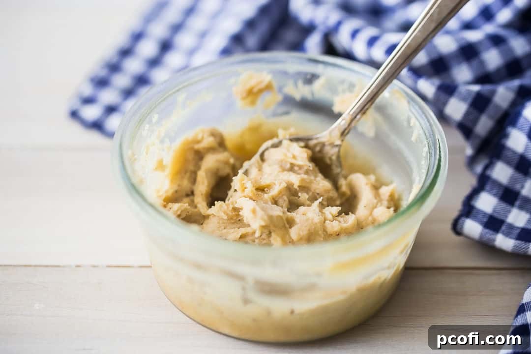Brown butter that has cooled and solidified.