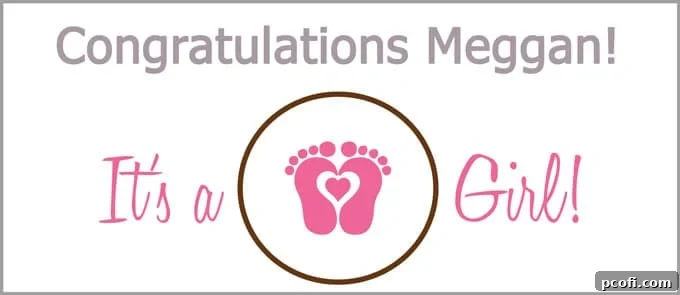 A vibrant banner promoting a virtual baby shower celebration with various delicious recipes.