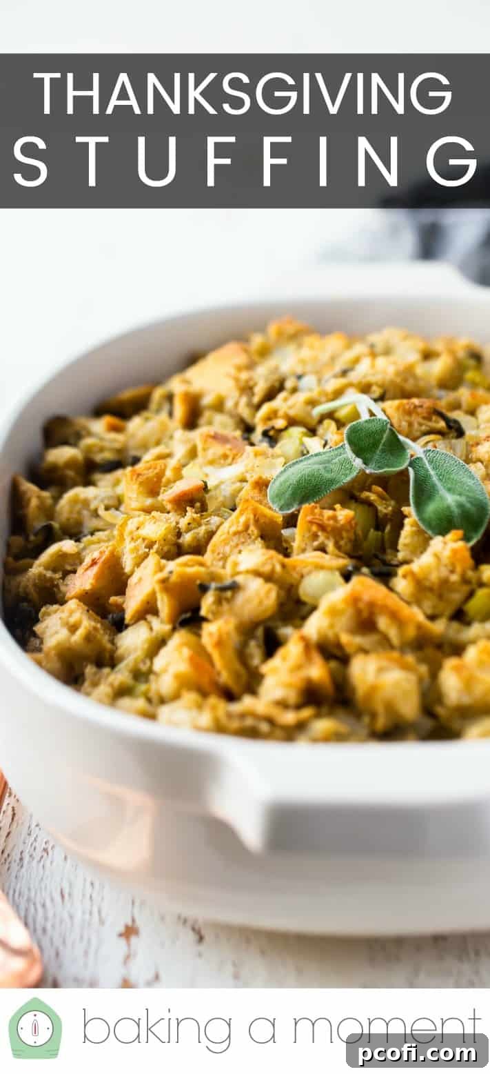 Thanksgiving stuffing recipe pin 3.