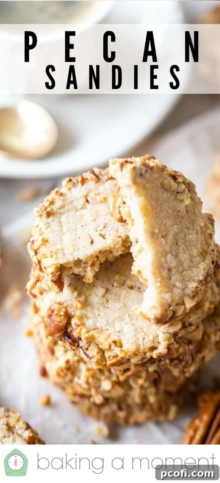 Pecan Sandies Pin 1 for Pinterest sharing.