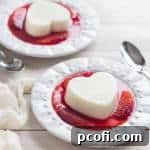Coconut White Chocolate Panna Cotta with Blood Orange