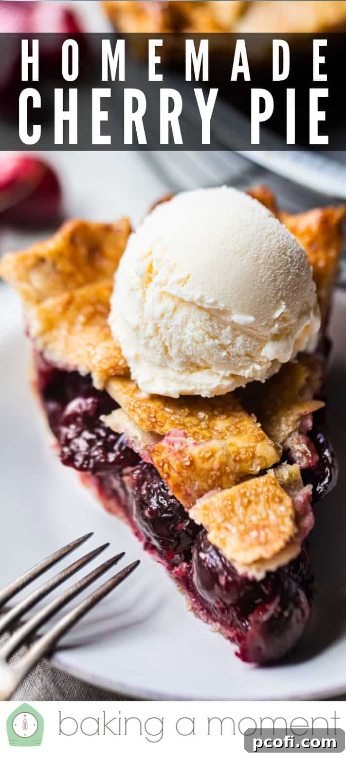 Cherry pie crust recipe. A close-up of a perfectly crimped, unbaked pie crust edge, highlighting its readiness for a delicious cherry filling.