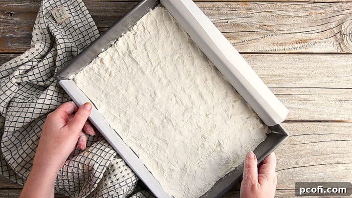 Unbaked crust for pecan pie bars.