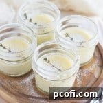 Meyer Lemon and Thyme Pot de Creme