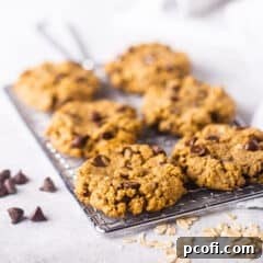 Protein cookies on a wire cooling rack.