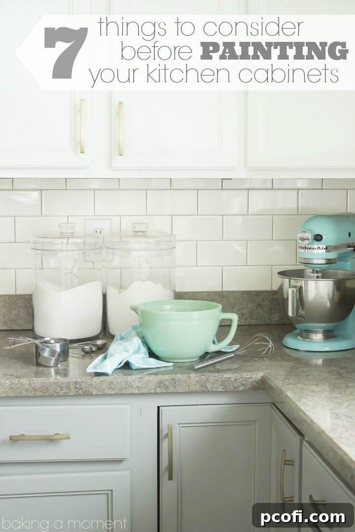 Close-up of freshly painted kitchen cabinets highlighting texture and color