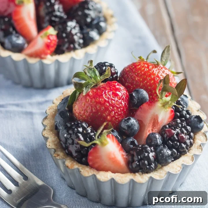 These gorgeous berry tarts were so simple to make and they tasted so good I couldn't believe they were GF & DF!