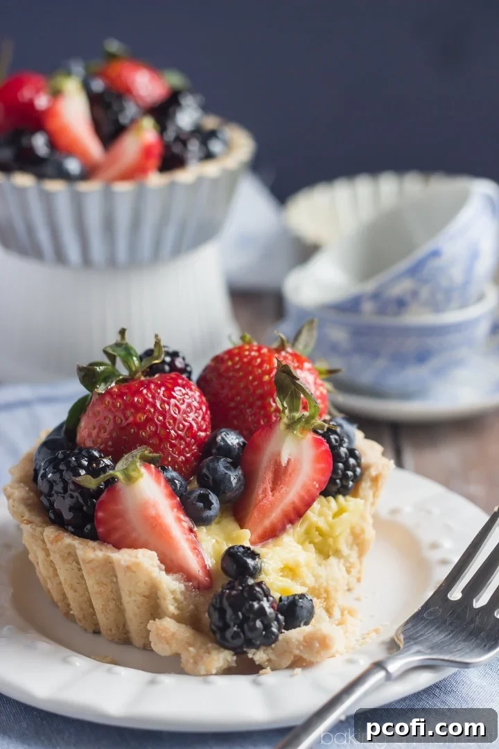 These gorgeous berry tarts were so simple to make and they tasted so good I couldn't believe they were GF & DF! 