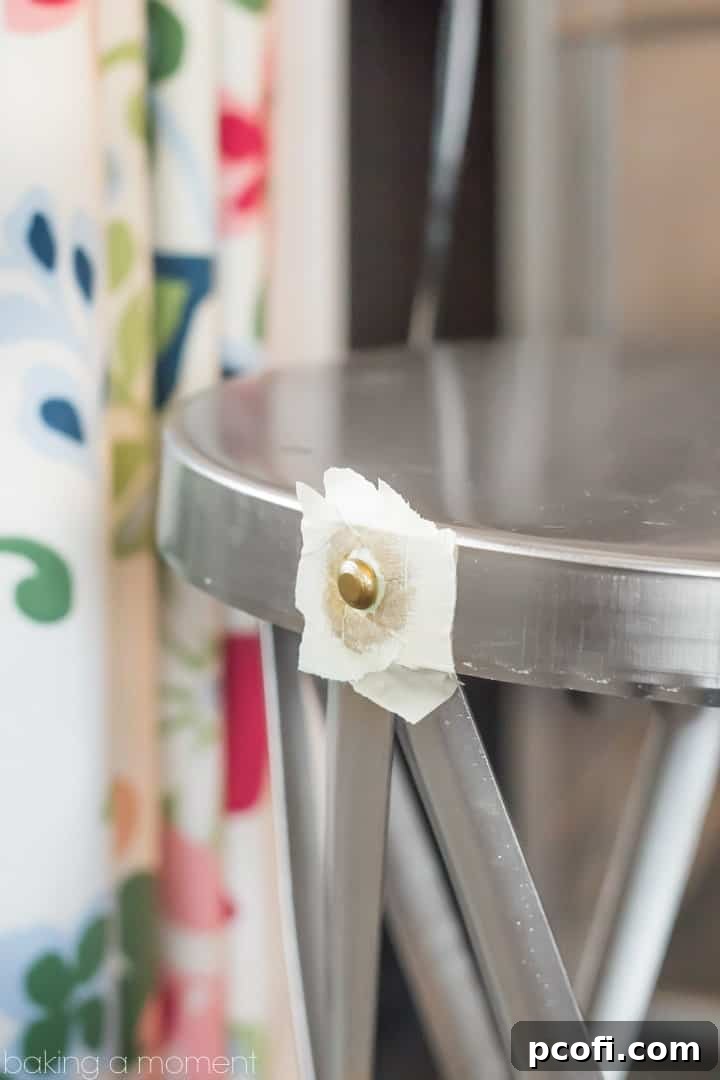 DIY Gold Side Table Makeover Using Rub 'n' Buff