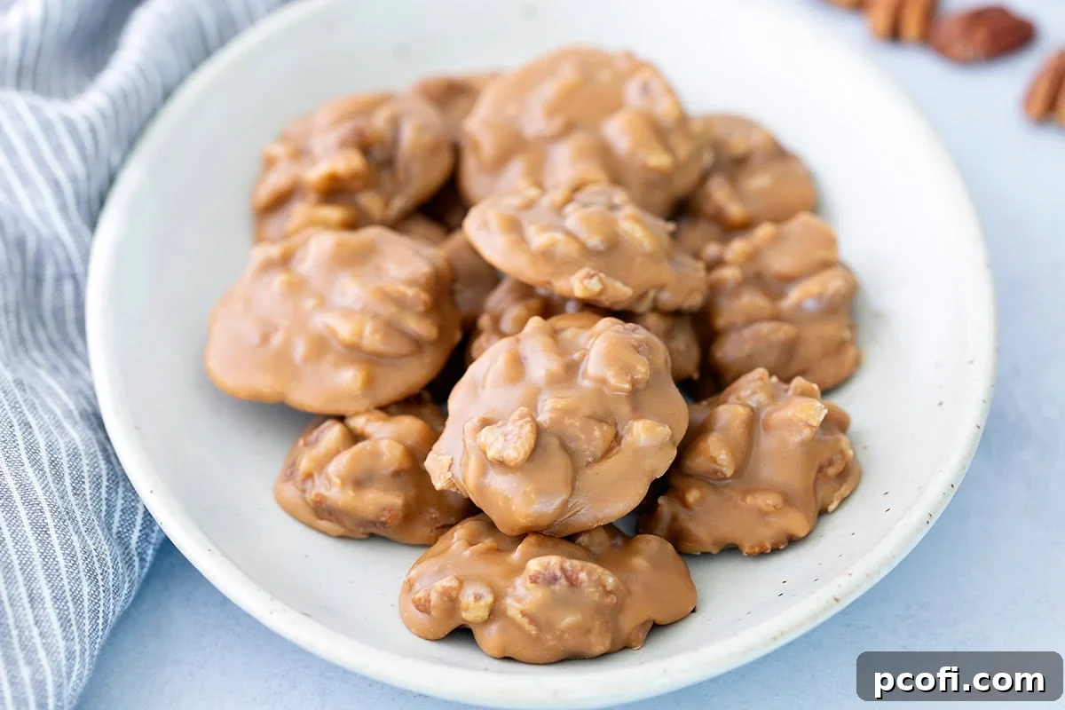 Finished Pralines artfully arranged on a plate