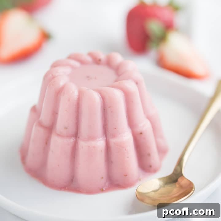 Strawberry Buttermilk Panna Cotta
